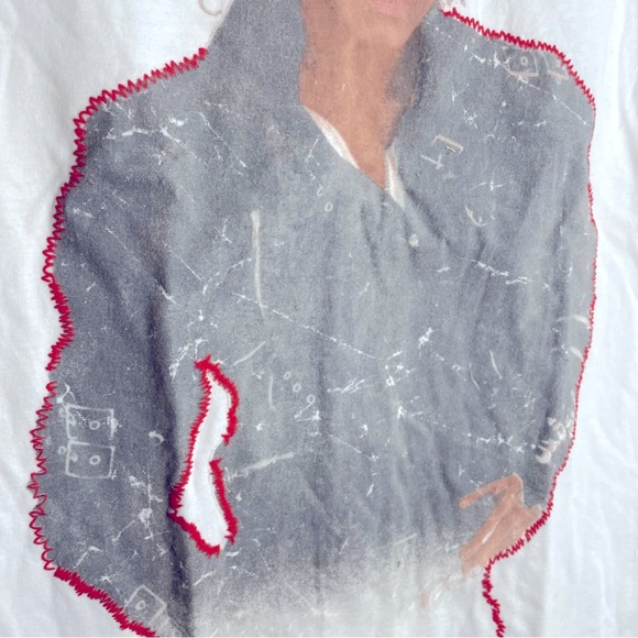 Michael Jackson BAD Album T Shirt 2009 Womens XL Bad Self Orange Stitching NWT - Picture 2 of 7